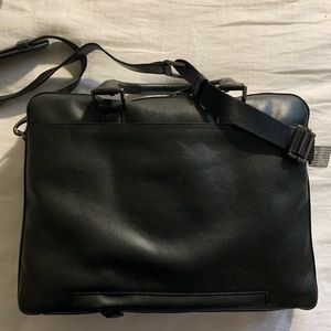 Trafalgar Black Leather Briefcase